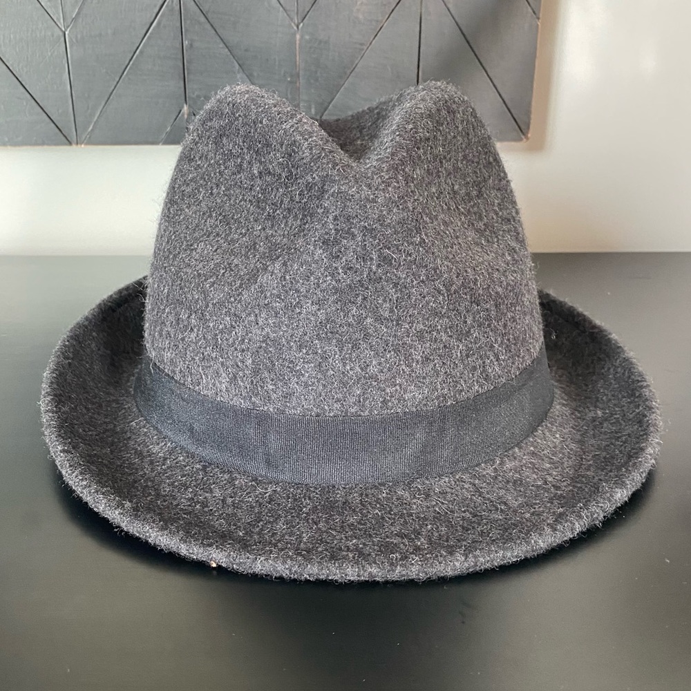 Goodfellow & Co 100% Wool Fedora Hat Grey Size M/L - Picture 4 of 8